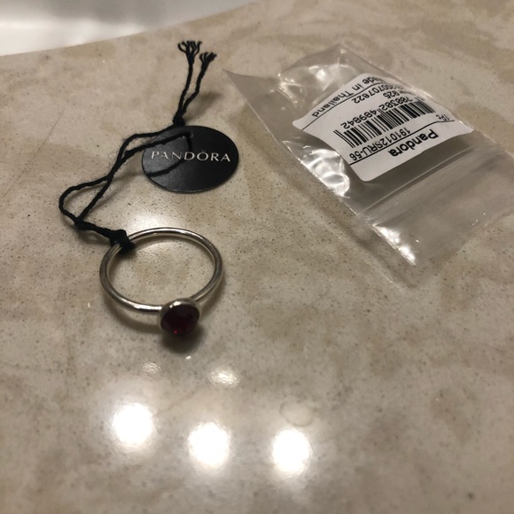 Pandora ruby red ring. NWT! - Picture 4 of 6